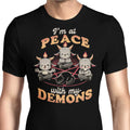 At Peace With My Demons - Men's Apparel T-Shirts, Hoodie, Sweatshirt | CiraTrend.com (Image 1)