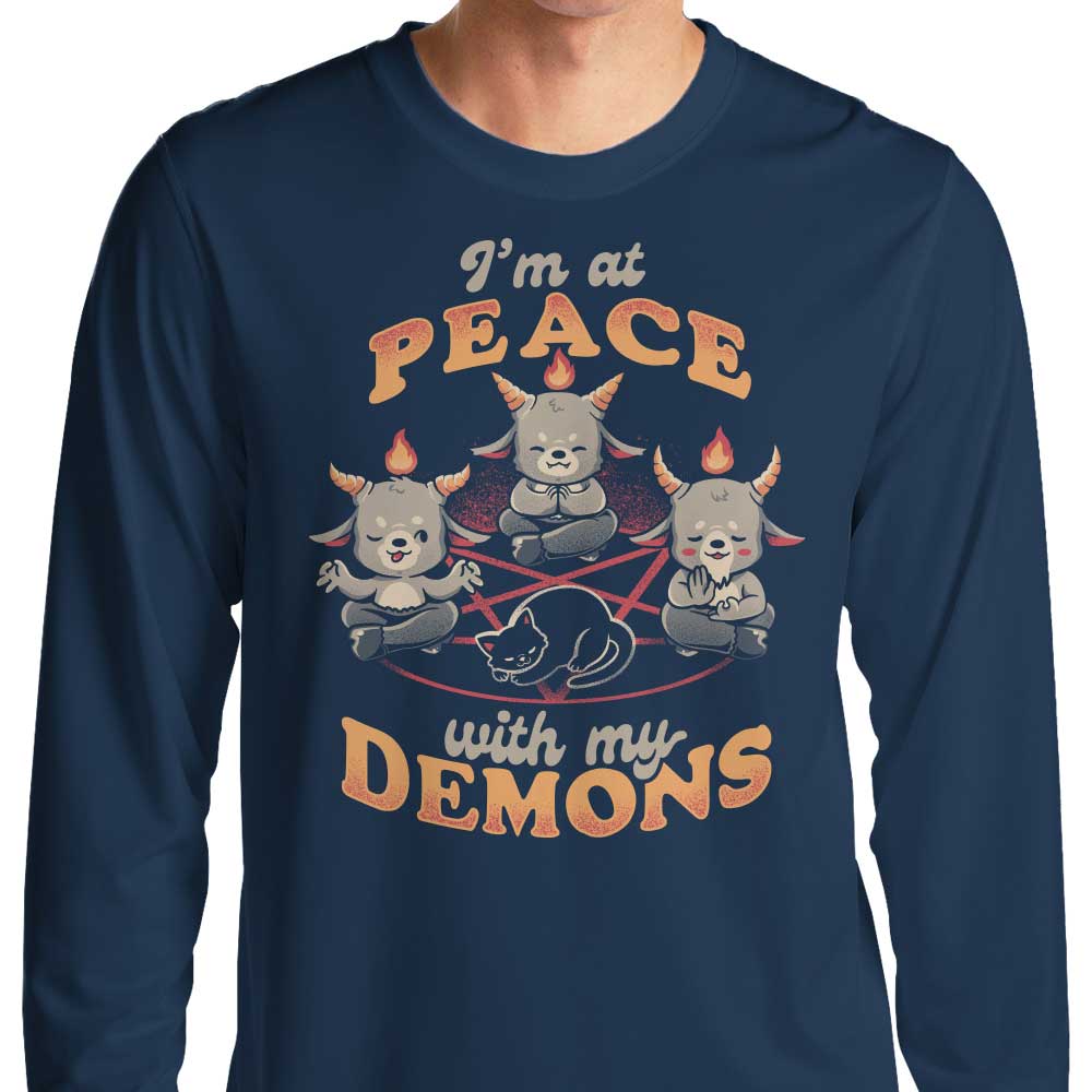 At Peace With My Demons - Long Sleeve T-Shirt Hoodie, Sweatshirt | CiraTrend.com (Image 3)
