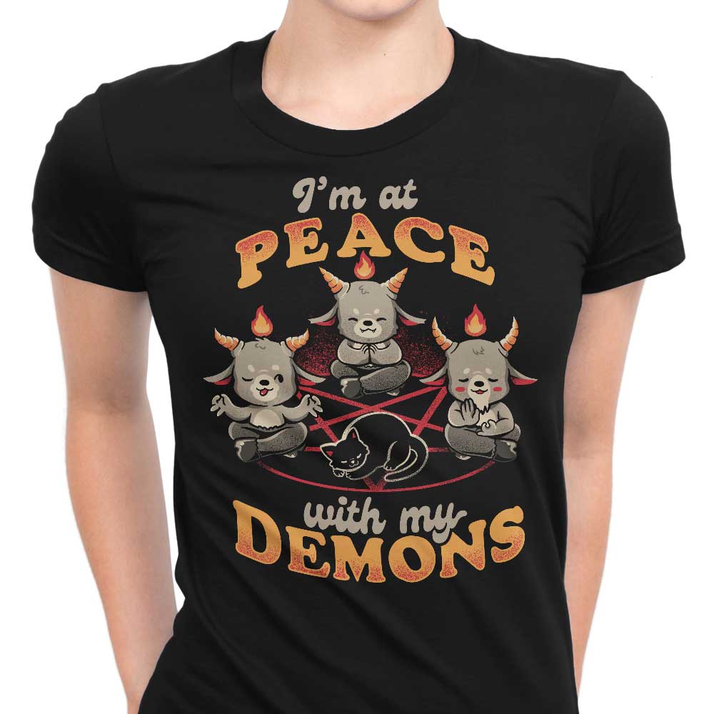 At Peace With My Demons - Women's Apparel T-Shirts, Hoodie, Sweatshirt | CiraTrend.com (Image 1)