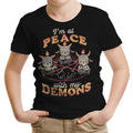 At Peace With My Demons - Youth Apparel T-Shirts, Hoodie, Sweatshirt | CiraTrend.com (Image 1)