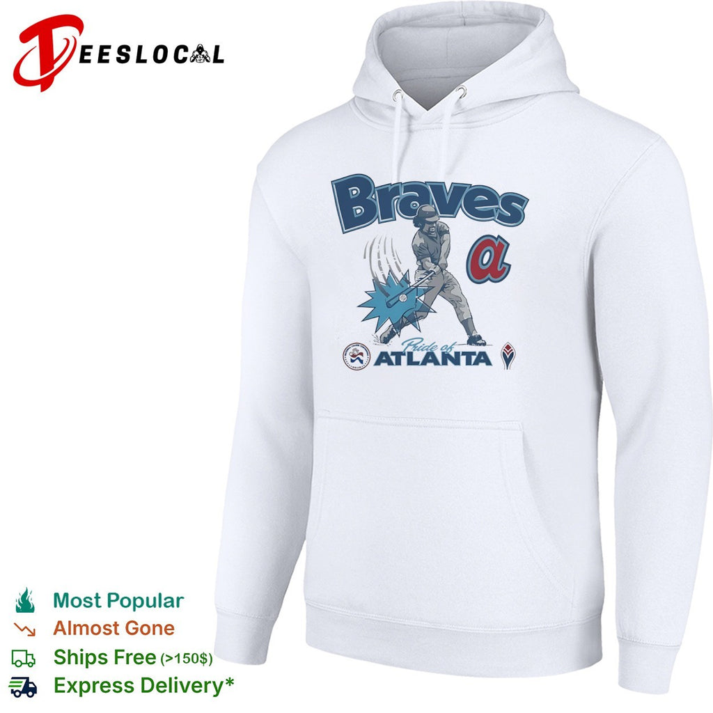 Atlanta Braves Pride of Atlanta National League Centennial 1876 1976 Baseball Hit shirt