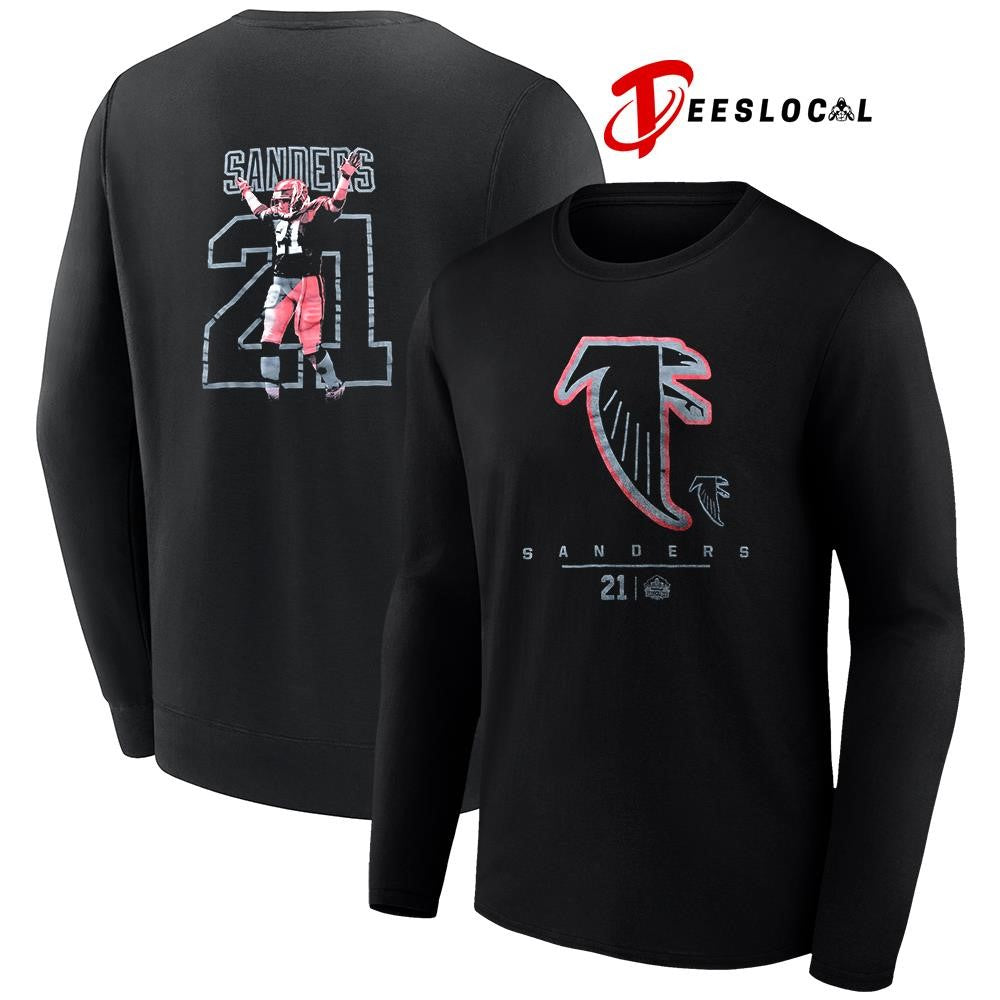 Atlanta Falcons Deion Sanders name and number logo shirt