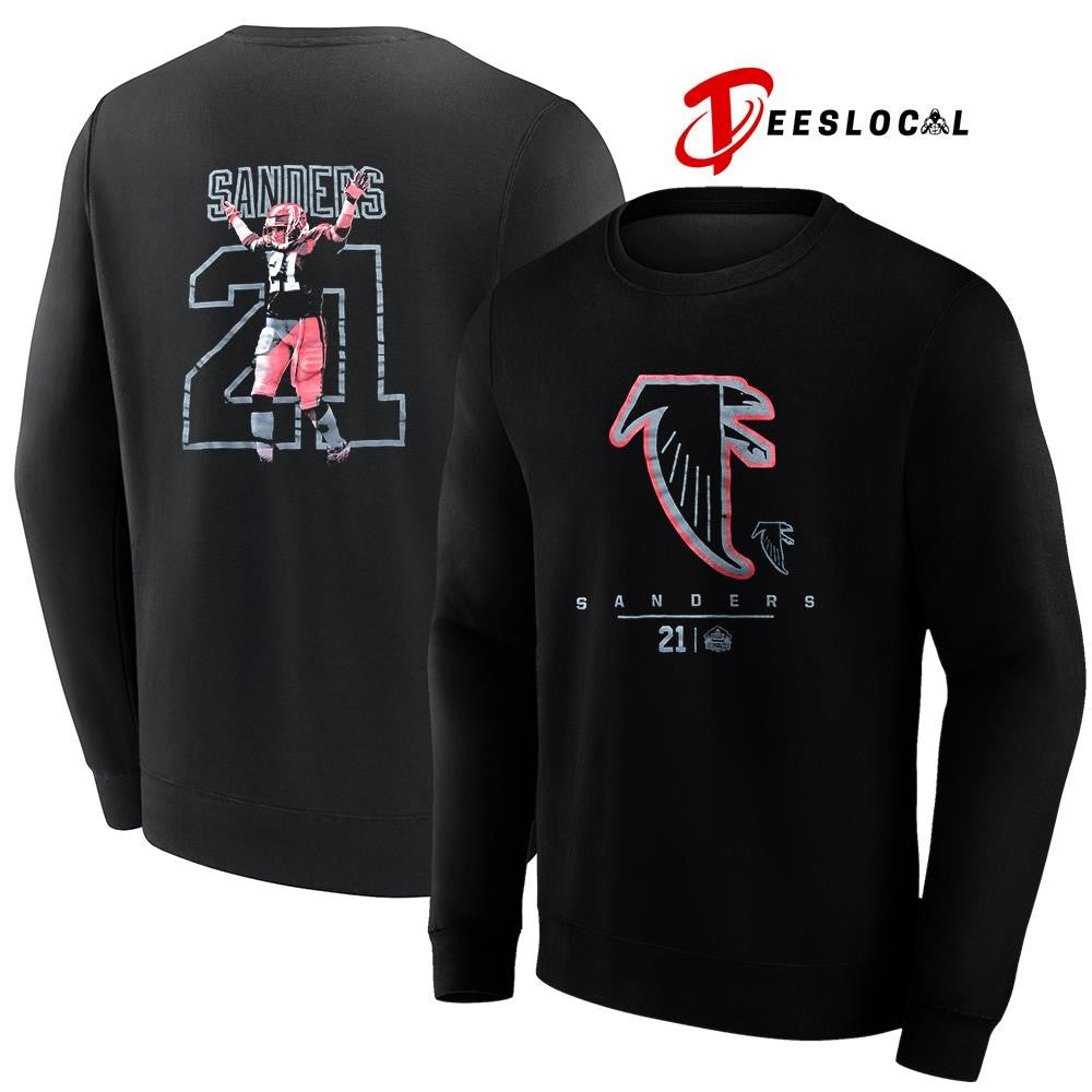 Atlanta Falcons Deion Sanders name and number logo shirt