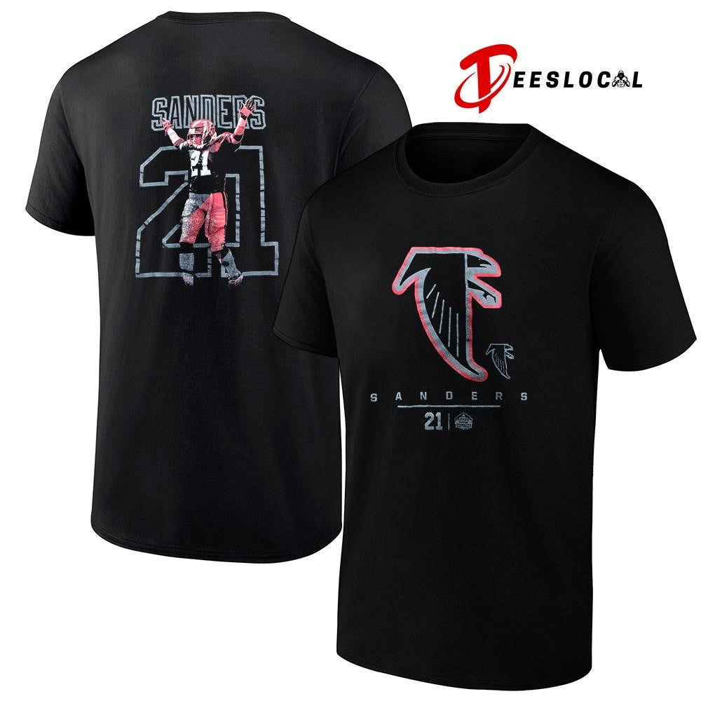 Atlanta Falcons Deion Sanders name and number logo shirt