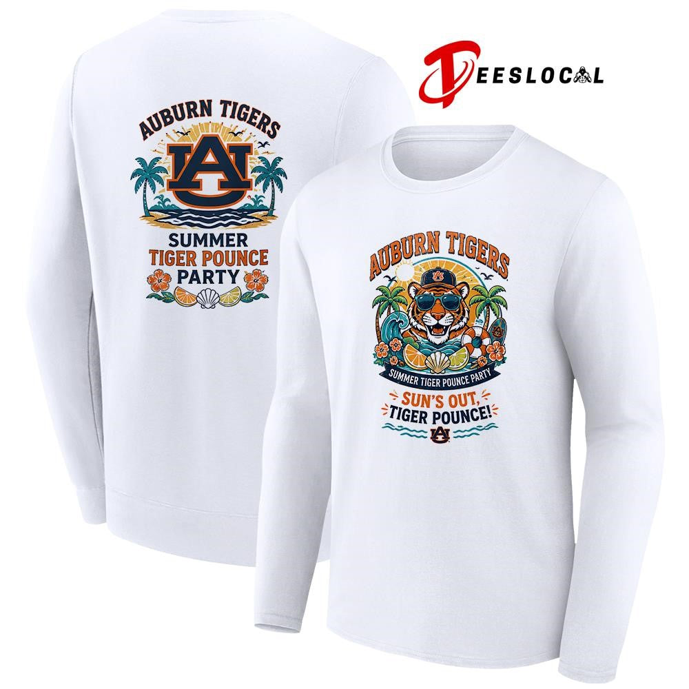 Auburn Tigers NCAA Summer sun’s out Tiger pounce party shirt