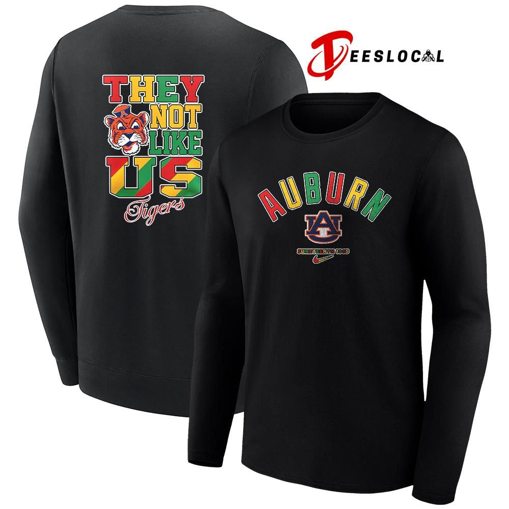 Auburn Tigers x Juneteenth they not like us shirt