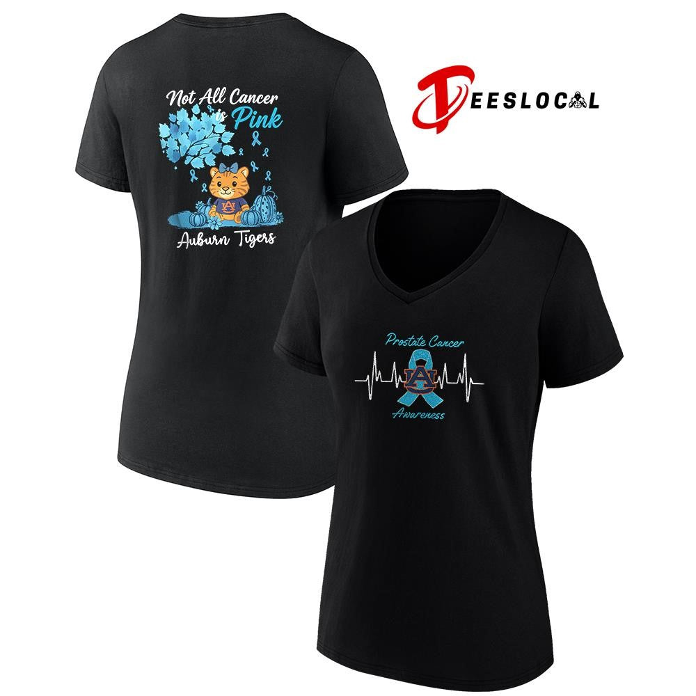 Auburn Tigers x Prostate cancer awareness not all cancer is pink mascot shirt