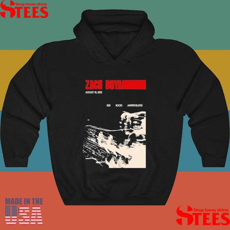 Aug 10 2025 Concert Zach Bryan Red Rocks Amphitheatre T-shirt