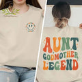Aunt Godmother Legend Sweatshirt, Aunt Shirt, Godmother Shirt, Godmother Hoodie and Sweater; T-shirt Cotton | CiraTrend.com