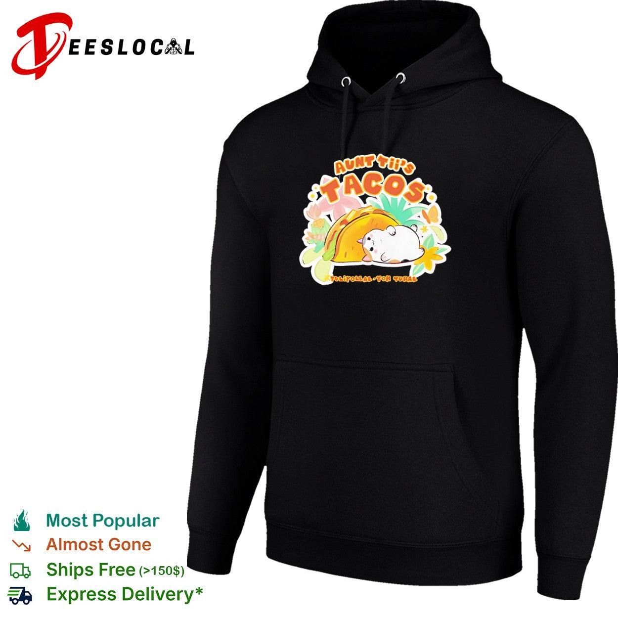 Aunt Tii’s Tacos Cat Tulitollal Yok Tural Shirt