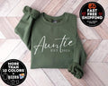 Auntie Est Sweatshirt, Aunt Shirt, Christmas Gift Auntie, Mother's Day Sweatshirt, Mothers Day Gift Hoodie and Sweater;...