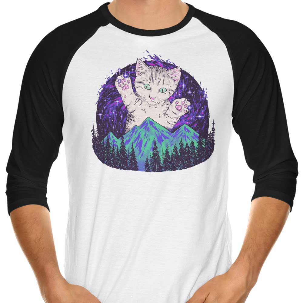 Aurora Meowalis - 3/4 Sleeve Raglan T-Shirt Hoodie, Sweatshirt | CiraTrend.com (Image 1)