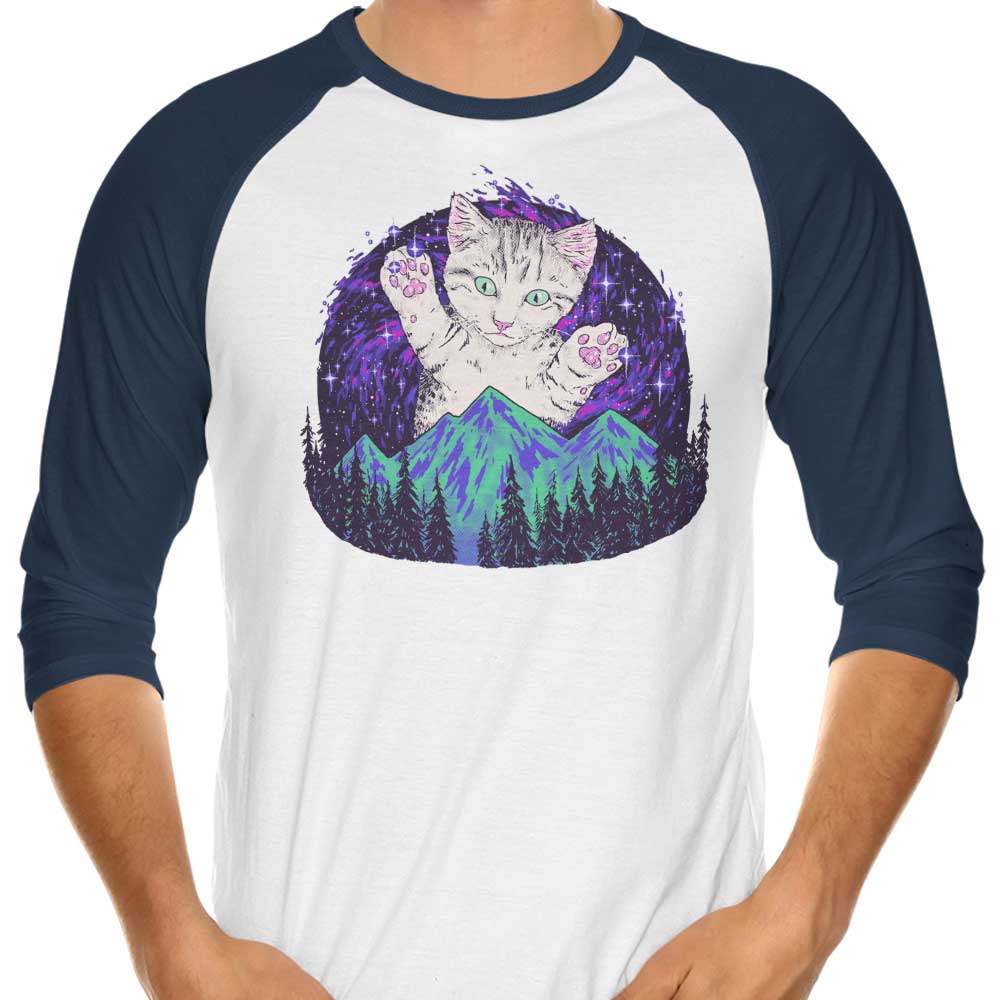 Aurora Meowalis - 3/4 Sleeve Raglan T-Shirt Hoodie, Sweatshirt | CiraTrend.com (Image 3)