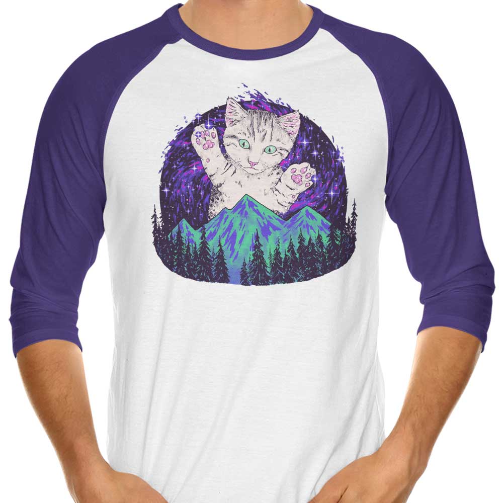 Aurora Meowalis - 3/4 Sleeve Raglan T-Shirt Hoodie, Sweatshirt | CiraTrend.com (Image 4)