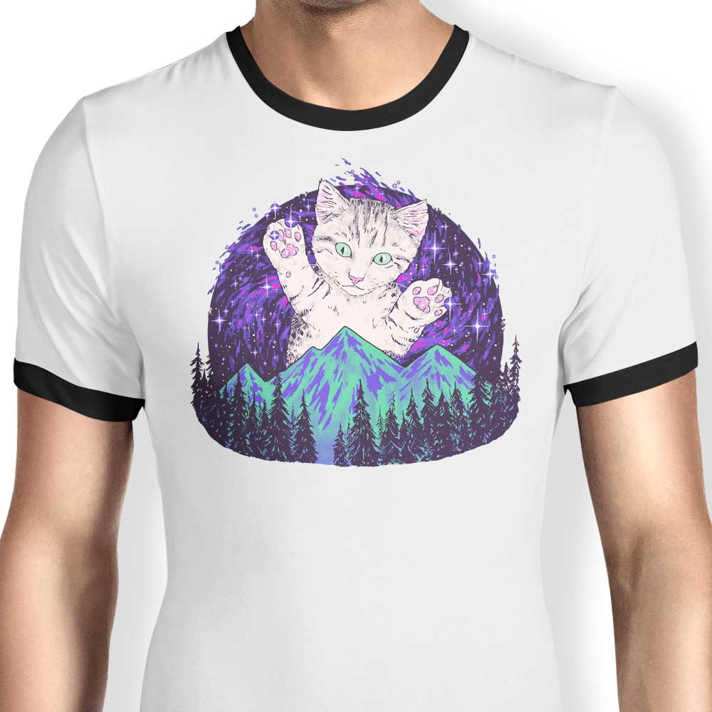 Aurora Meowalis - Ringer T-Shirt Hoodie, Sweatshirt | CiraTrend.com (Image 1)