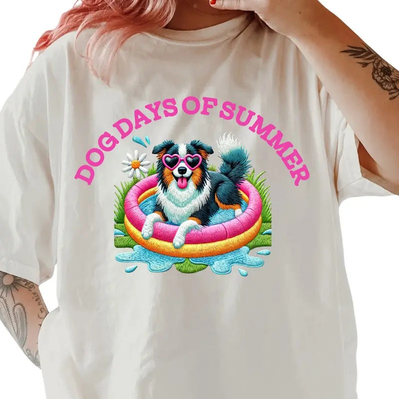 Aussie Dog Days of Summer Shirt ~ Unisex Apparel Relaxed Fit Printed In The USA Clothing Womenswear Casual Comfort Cotton...