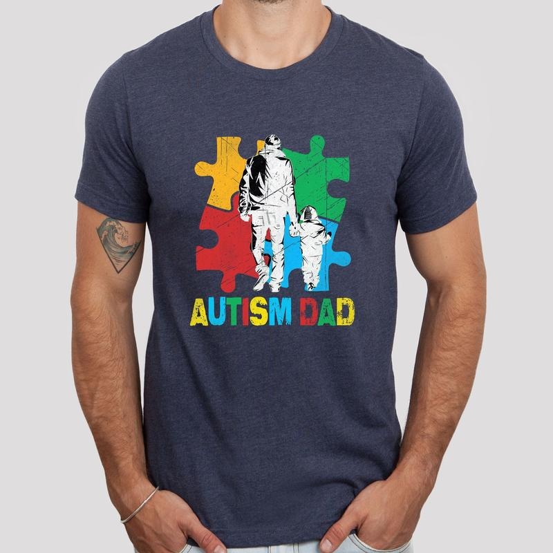 Autism Dad, Autism Awareness, Father's Matching Shirt, Happy Father's Day, Father's Autism Support, Dad Celebration, Gift...