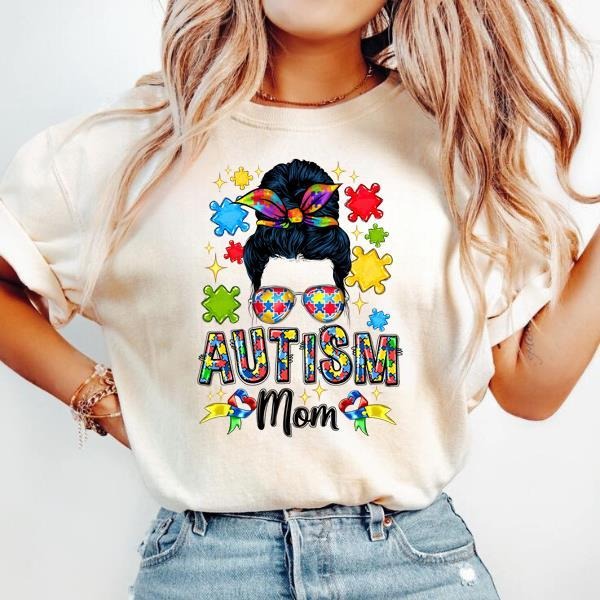 Autism Mom Shirt, Womens Autism Mom Gift, Autism Awareness Tee, Autism Mom Hero, Awareness Autism Tee Hoodie, Sweatshirt