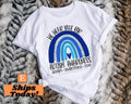 Autism Shirts Awareness TShirt, In April We Wear Blue, Autism Month, In April We Wear Blue, Infinity Autism, Autism Group...