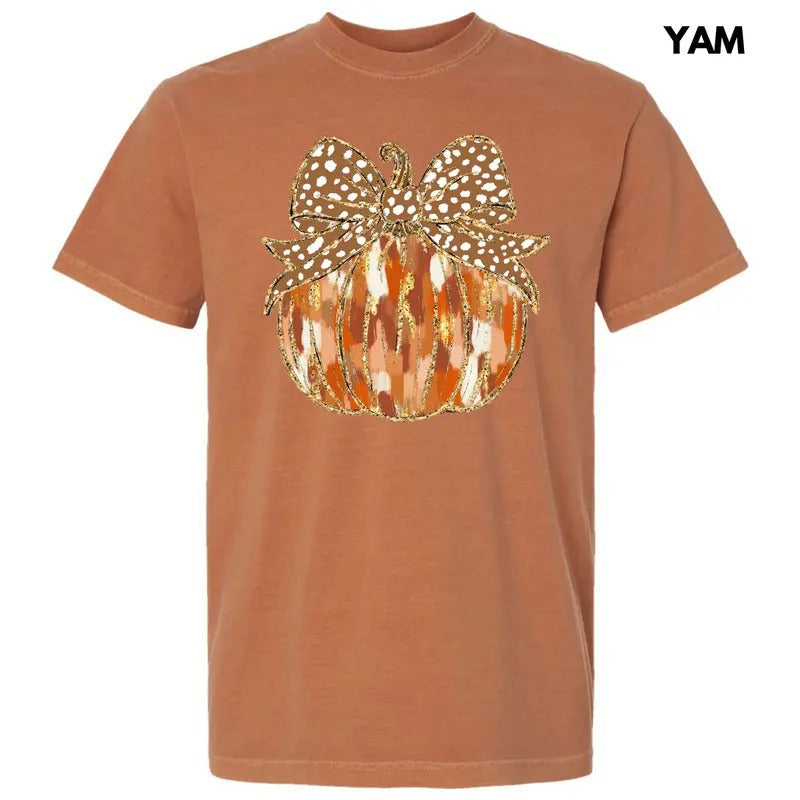 Autumn Brushstroke Pumpkin Comfort Colors T-Shirt 'NLB' Hoodie, Sweatshirt | CiraTrend.com