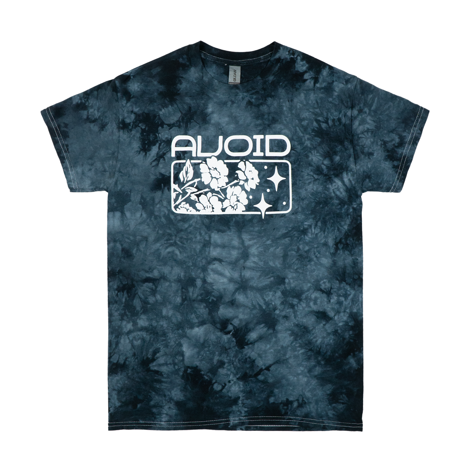 AVOID - Skeleton Flowers Dye Tee