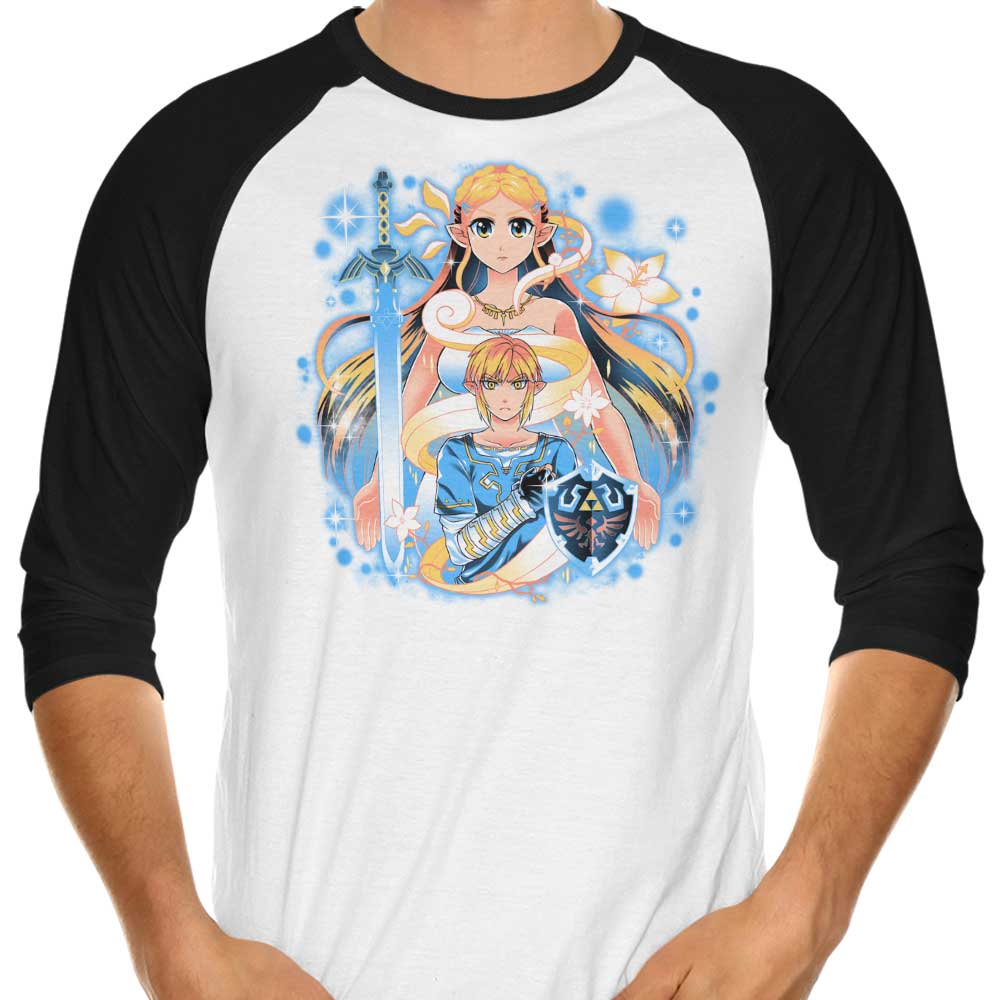 Awakened Hero - 3/4 Sleeve Raglan T-Shirt Hoodie, Sweatshirt | CiraTrend.com (Image 1)
