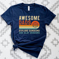 Awesome Dads Explore Dungeons And Slay Dragons Shirt, Dragons Dad Shirt, Dungeon Dad TShirt , Dnd Dungeon Dad Shirt, Gift...
