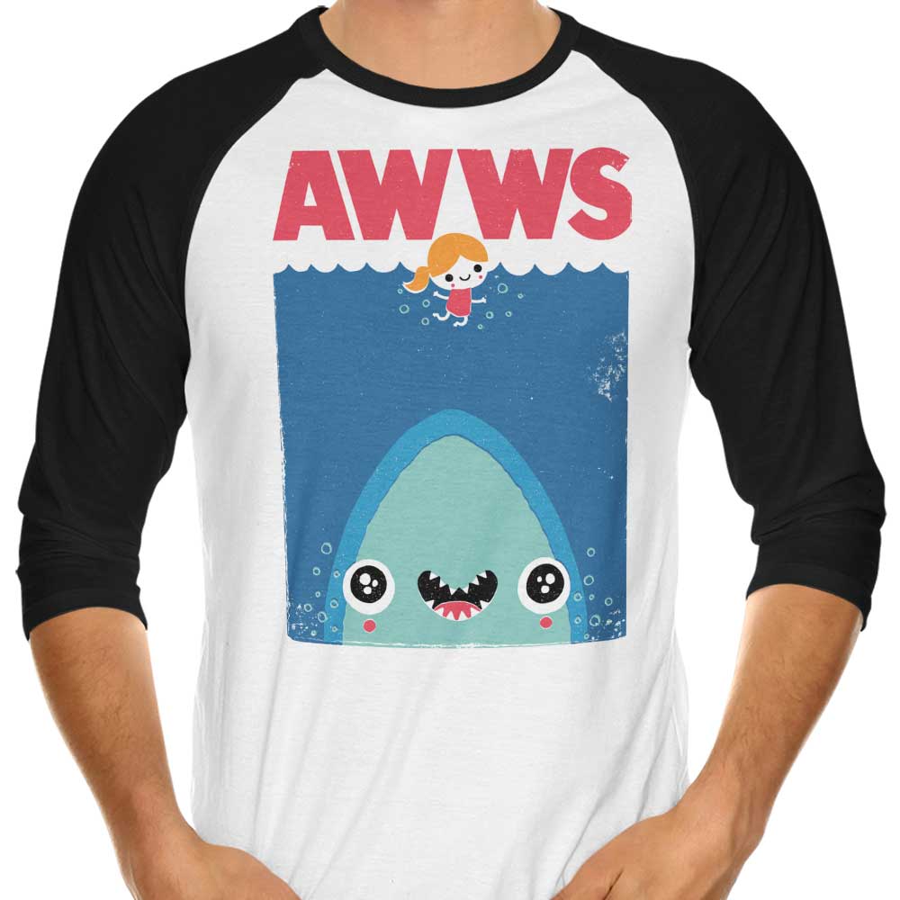 Awws - 3/4 Sleeve Raglan T-Shirt Hoodie, Sweatshirt | CiraTrend.com (Image 4)