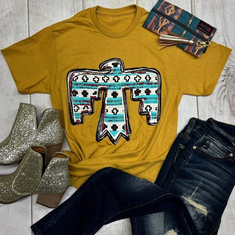 Aztec Thunderbird Graphic Tee Hoodie, Sweatshirt | CiraTrend.com