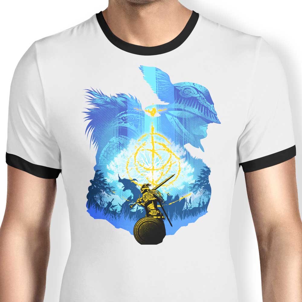 Azule Elden Adventure - Ringer T-Shirt Hoodie, Sweatshirt | CiraTrend.com (Image 3)