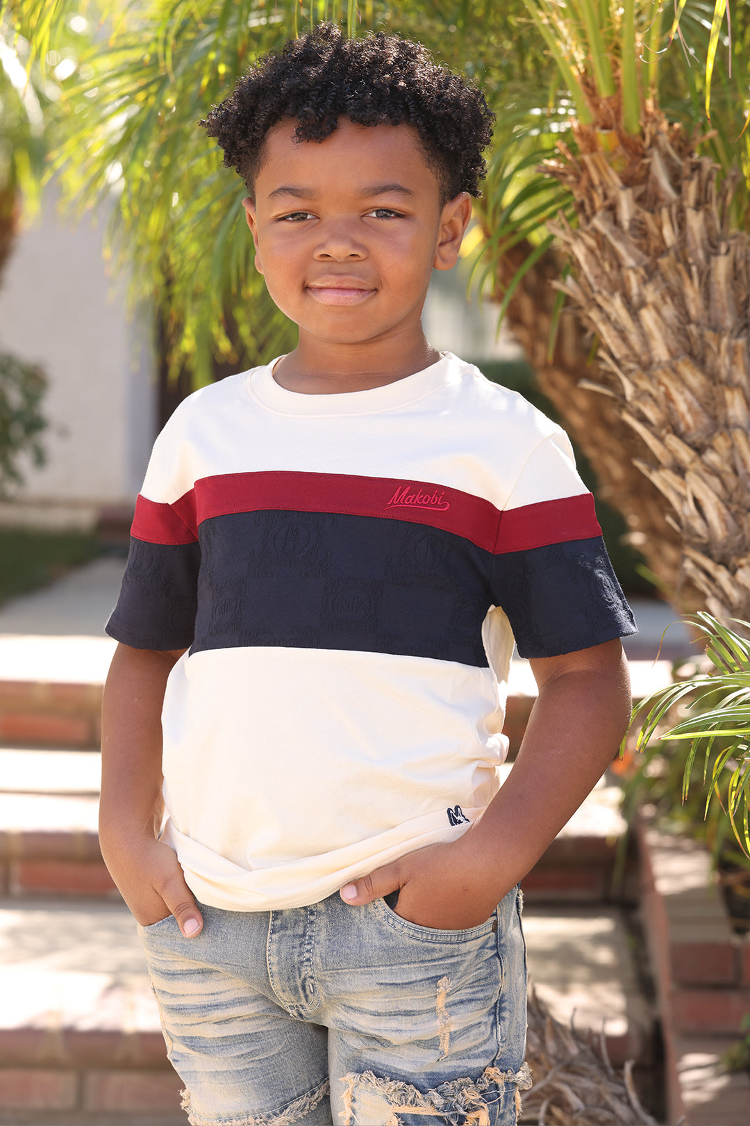 B141 Makobi Monogram KidsTee- Natural T-Shirts, Hoodie, Sweatshirt | CiraTrend.com (Image 1)