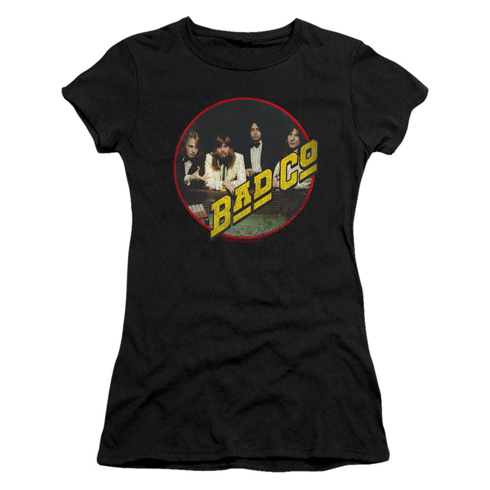 Bad Company Bad Co Junior Sheer Cap Sleeve Womens T Shirt Black Hoodie, Sweatshirt | CiraTrend.com