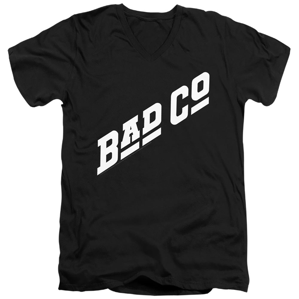 Bad Company Bad Co Logo Mens Slim Fit V-Neck T Shirt Black Hoodie, Sweatshirt | CiraTrend.com