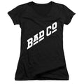 Bad Company Bad Co Logo Junior Sheer Cap Sleeve V-Neck Womens T Shirt Black Hoodie, Sweatshirt | CiraTrend.com