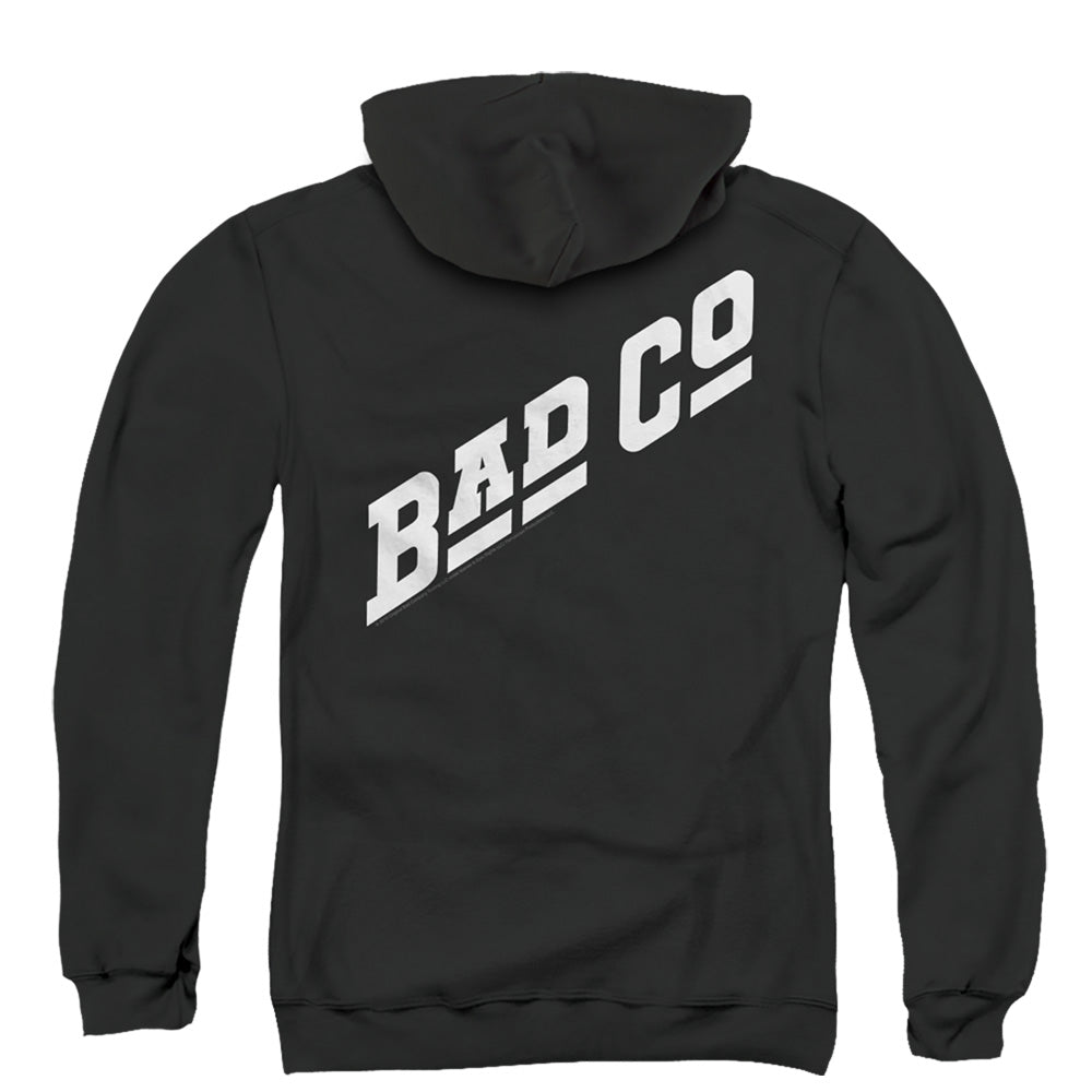 Bad Company Bad Co Logo Back Print Zipper Mens Hoodie Black T-Shirts, Sweatshirt | CiraTrend.com (Image 3)