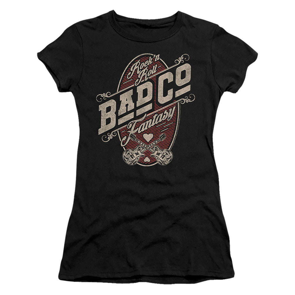 Bad Company Fantasy Junior Sheer Cap Sleeve Womens T Shirt Black Hoodie, Sweatshirt | CiraTrend.com