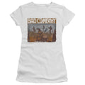 Bad Company Swan Song Junior Sheer Cap Sleeve Womens T Shirt White Hoodie, Sweatshirt | CiraTrend.com
