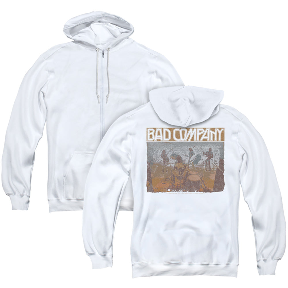 Bad Company Swan Song Back Print Zipper Mens Hoodie White T-Shirts, Sweatshirt | CiraTrend.com