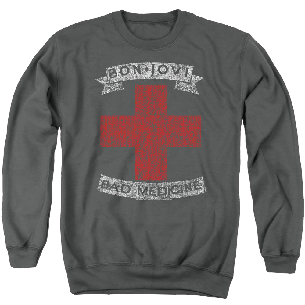 Bon Jovi Bad Medicine - Men's Crewneck Sweatshirt T-Shirts, Hoodie | CiraTrend.com