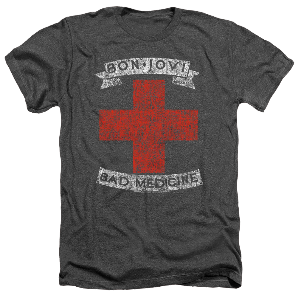 Bon Jovi Bad Medicine - Men's Heather T-Shirt Hoodie, Sweatshirt | CiraTrend.com