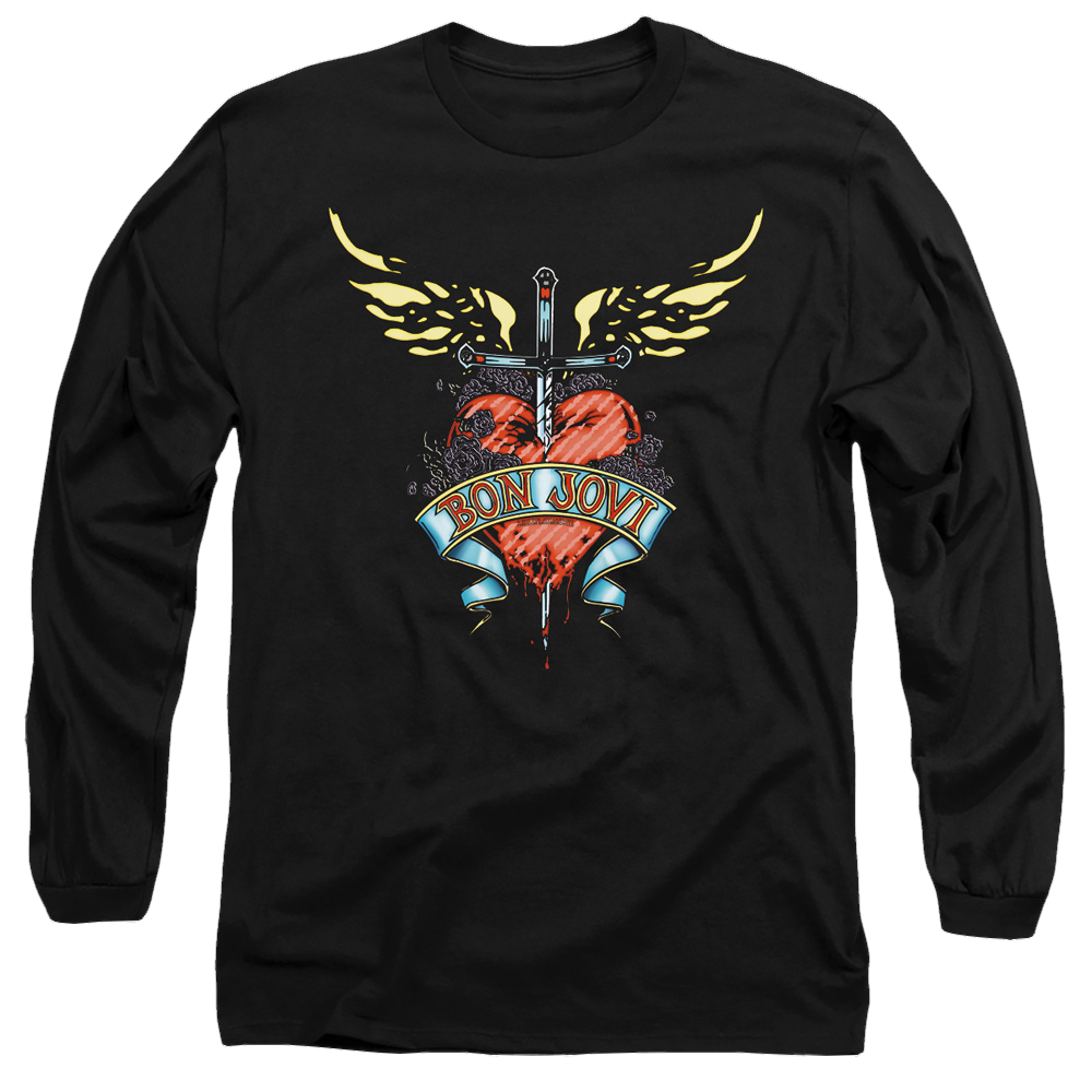 Bon Jovi Daggered - Men's Long Sleeve T-Shirt Hoodie, Sweatshirt | CiraTrend.com