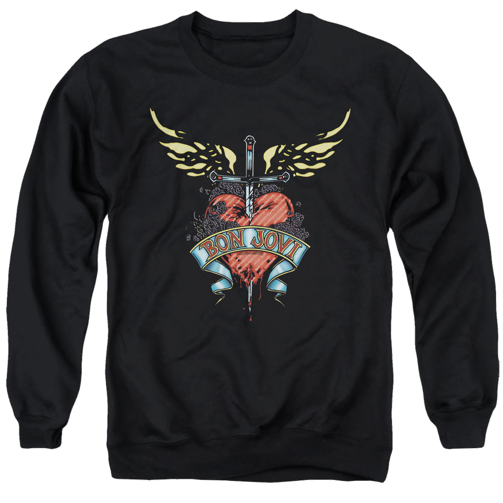 Bon Jovi Daggered - Men's Crewneck Sweatshirt T-Shirts, Hoodie | CiraTrend.com