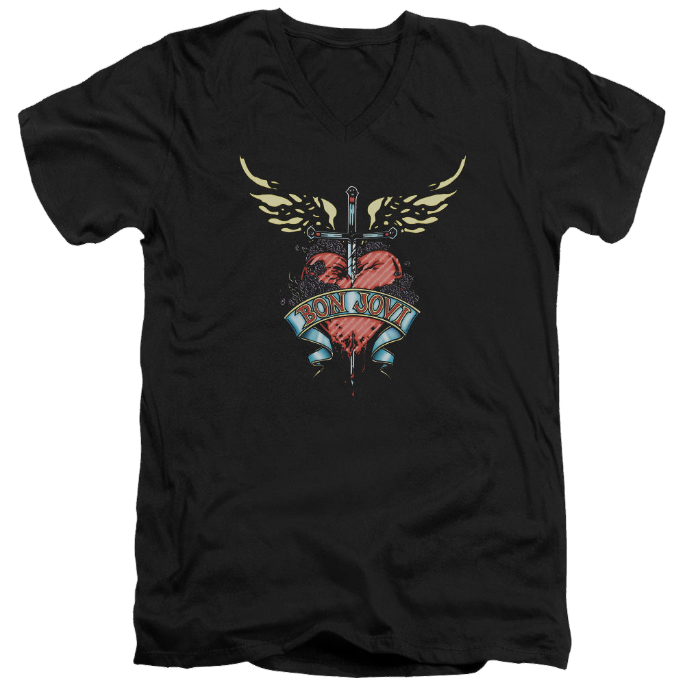 Bon Jovi Daggered - Men's V-Neck T-Shirt Hoodie, Sweatshirt | CiraTrend.com