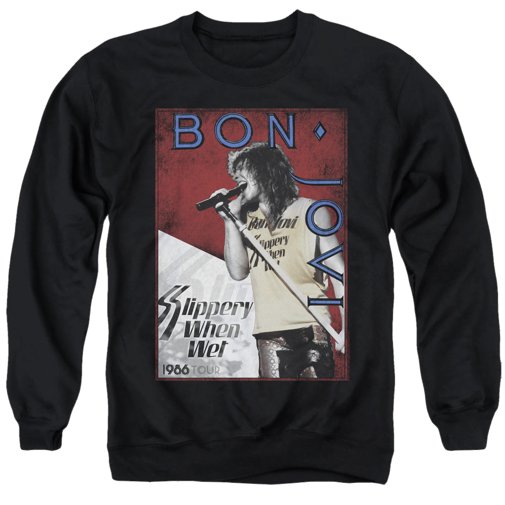 Bon Jovi 86 Tour - Men's Crewneck Sweatshirt T-Shirts, Hoodie | CiraTrend.com