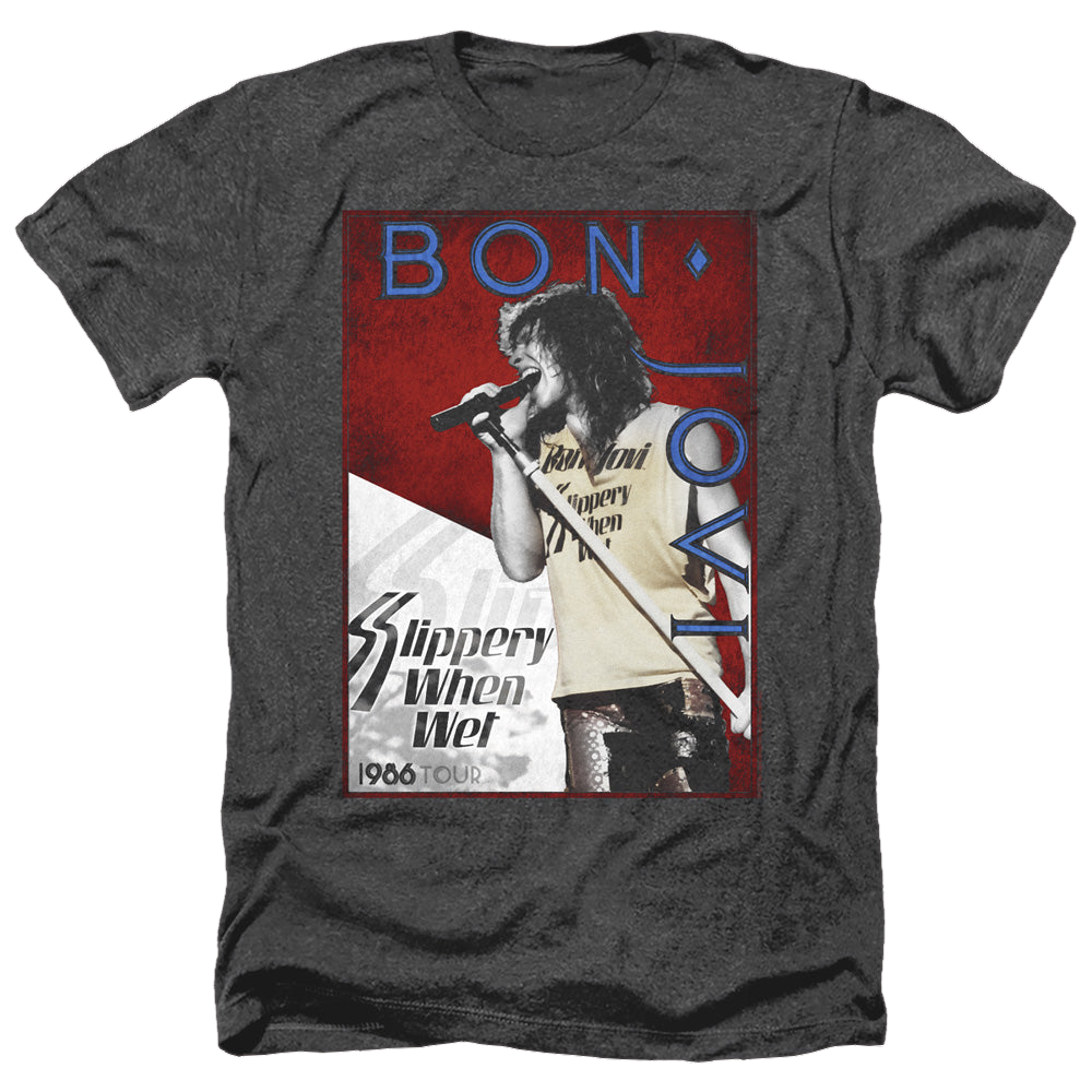 Bon Jovi 86 Tour - Men's Heather T-Shirt Hoodie, Sweatshirt | CiraTrend.com