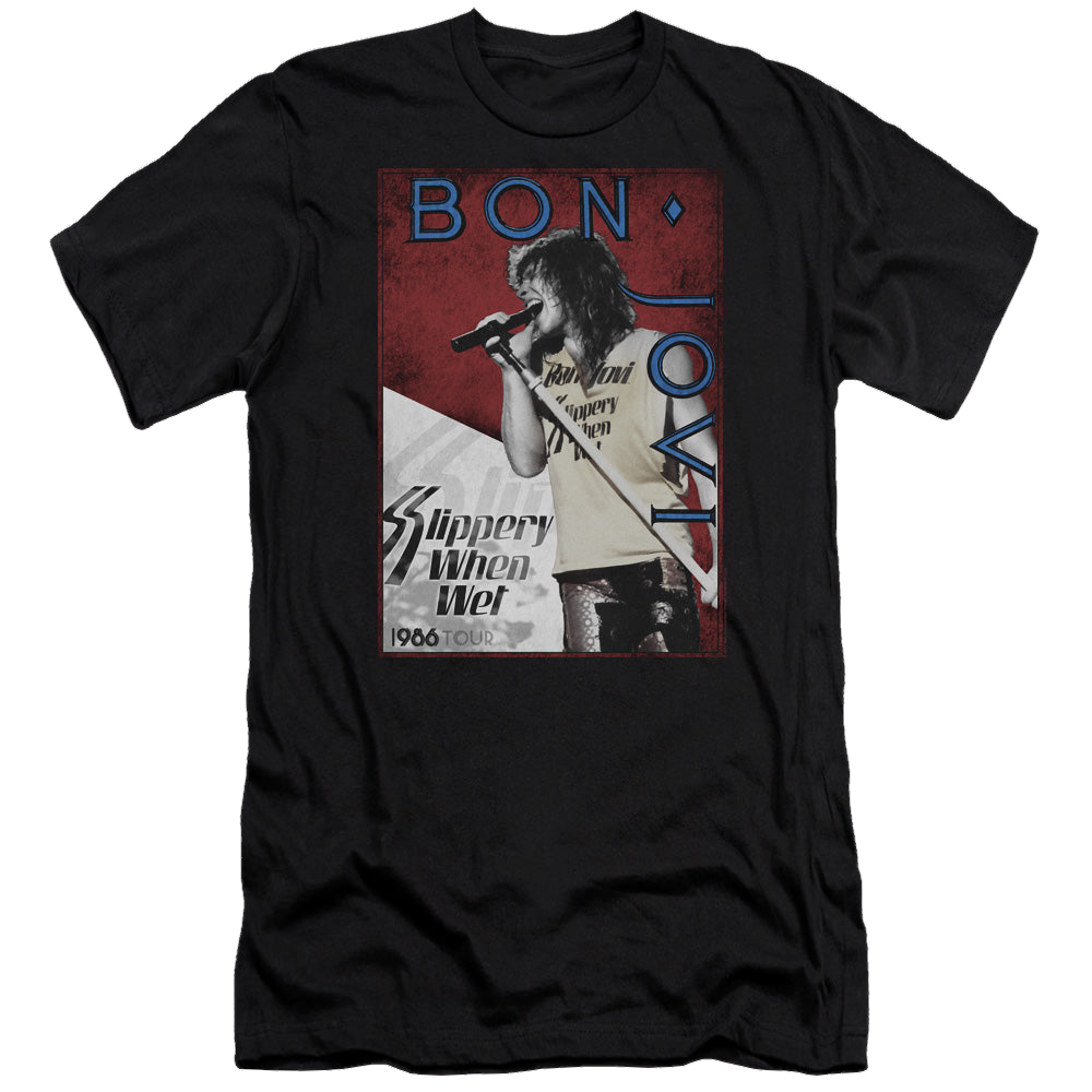 Bon Jovi 86 Tour - Men's Premium Slim Fit T-Shirt Hoodie, Sweatshirt | CiraTrend.com