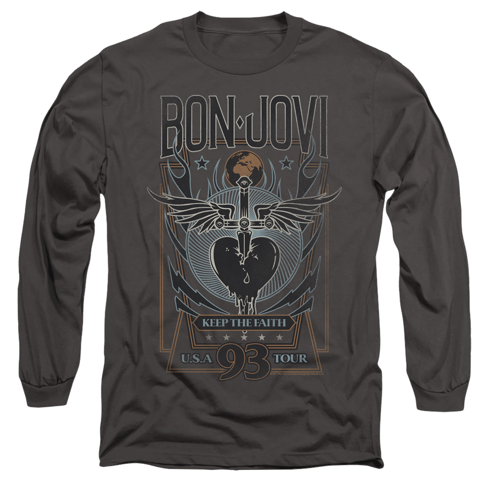 Bon Jovi Keep The Faith - Men's Long Sleeve T-Shirt Hoodie, Sweatshirt | CiraTrend.com