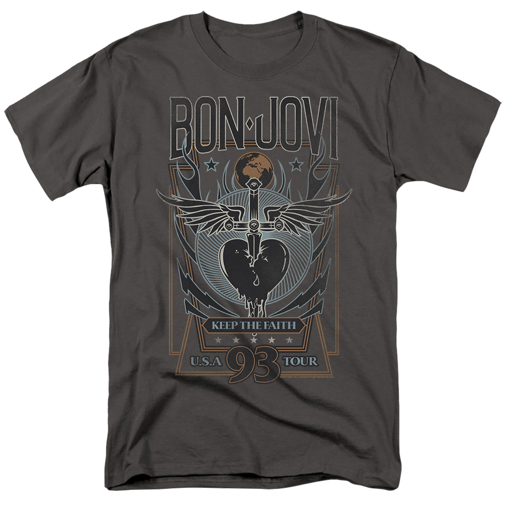 Bon Jovi Keep The Faith - Men's Regular Fit T-Shirt Hoodie, Sweatshirt | CiraTrend.com