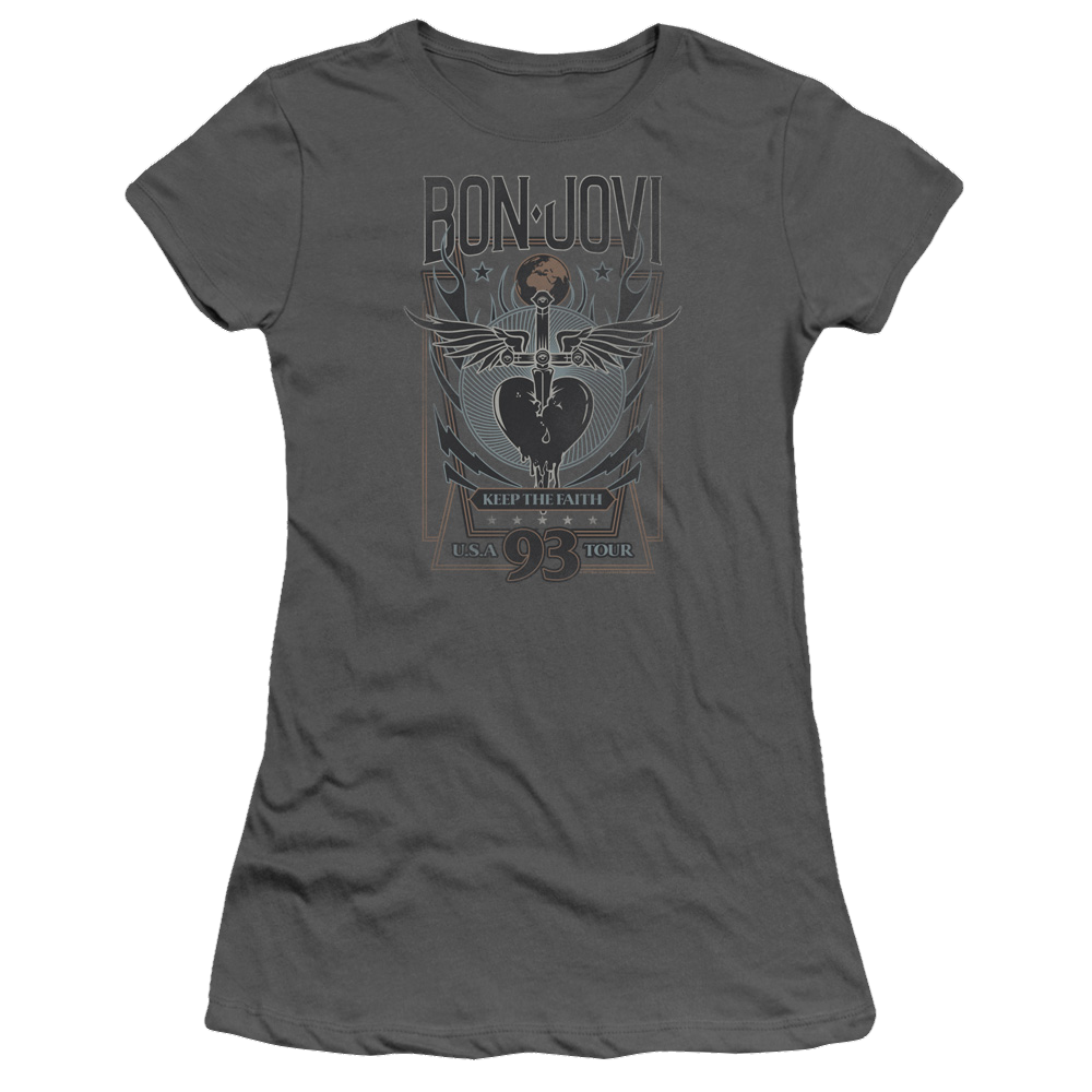 Bon Jovi Keep The Faith - Juniors T-Shirt Hoodie, Sweatshirt | CiraTrend.com