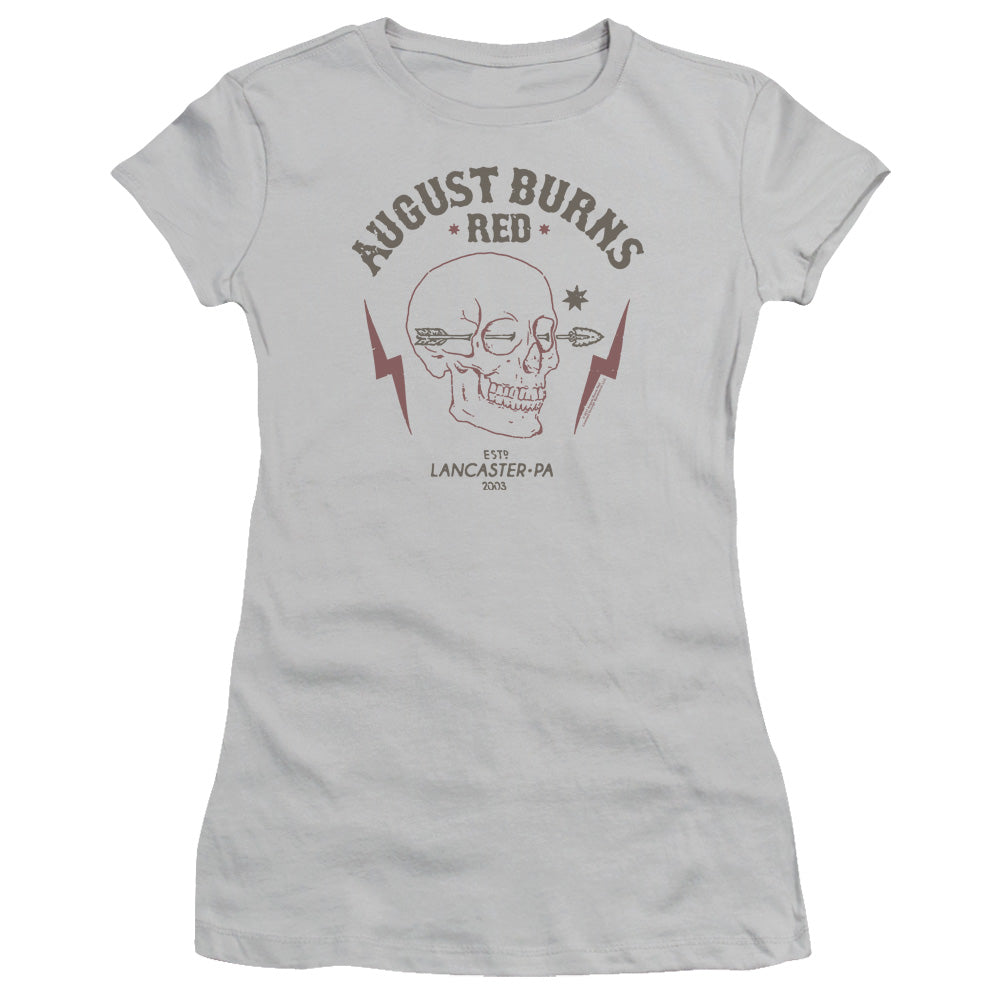 August Burns Red Arrow Skull Junior Sheer Cap Sleeve Womens T Shirt Silver Hoodie, Sweatshirt | CiraTrend.com